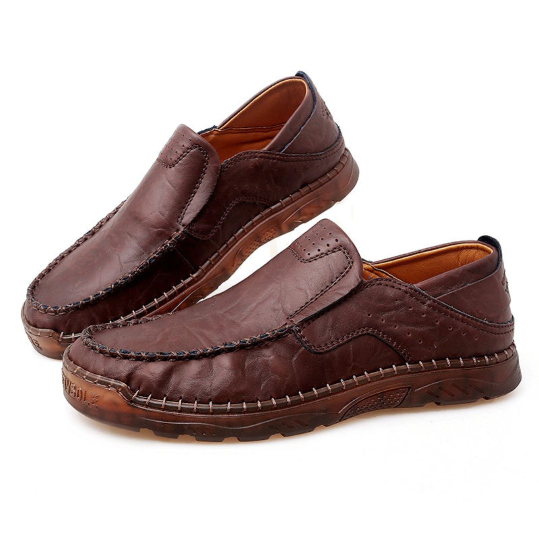 Mocassins en Cuir Magnus Avec Doublure en Peau de Mouton et Semelles Rembourrées en EVA Pour Confort Toute la Journée