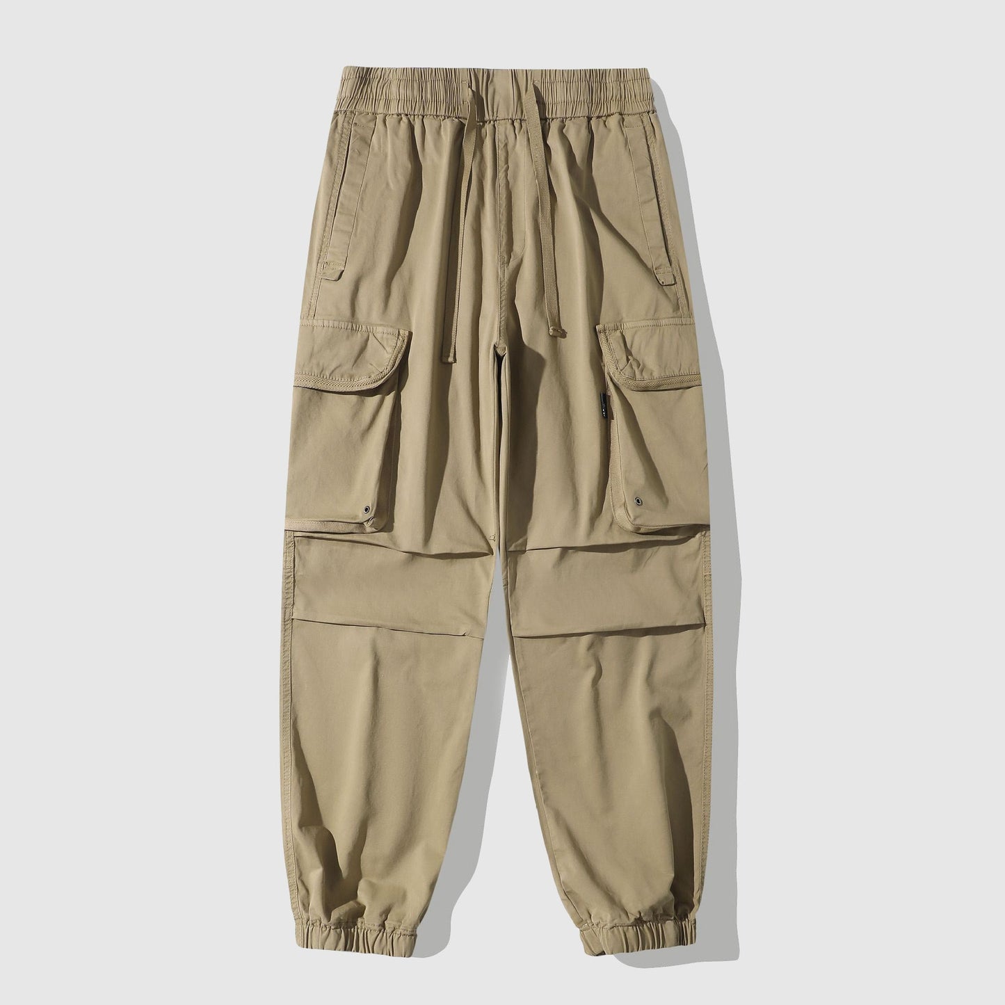 Pantalon Cargo Vintage Lavé Pour Homme Avec Poches Généreuses et Ourlets Cintrés Par Amawinc