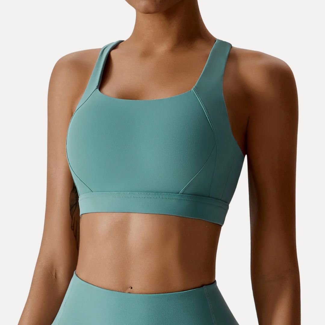 Soutien Gorge De Sport Mira À Dos Croisé Encolure Carrée Pour Maintien Optimal Et Évacuation De L'Humidité