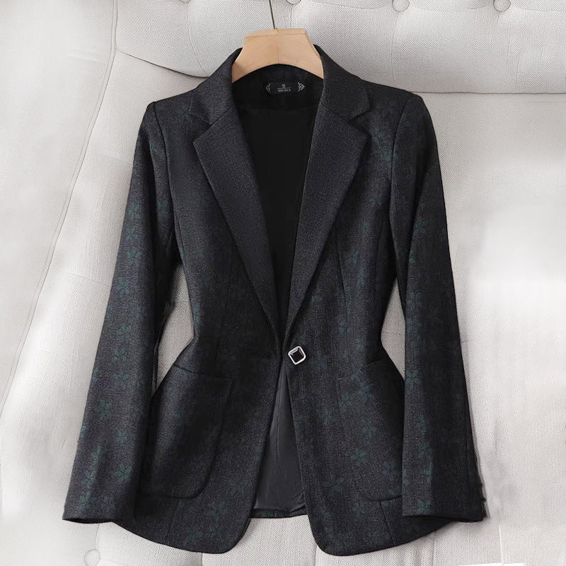 Mira Blazer Carreaux Rose Poudré Avec Fermeture À Un Bouton Et Poignets Boutonnés Fonctionnels