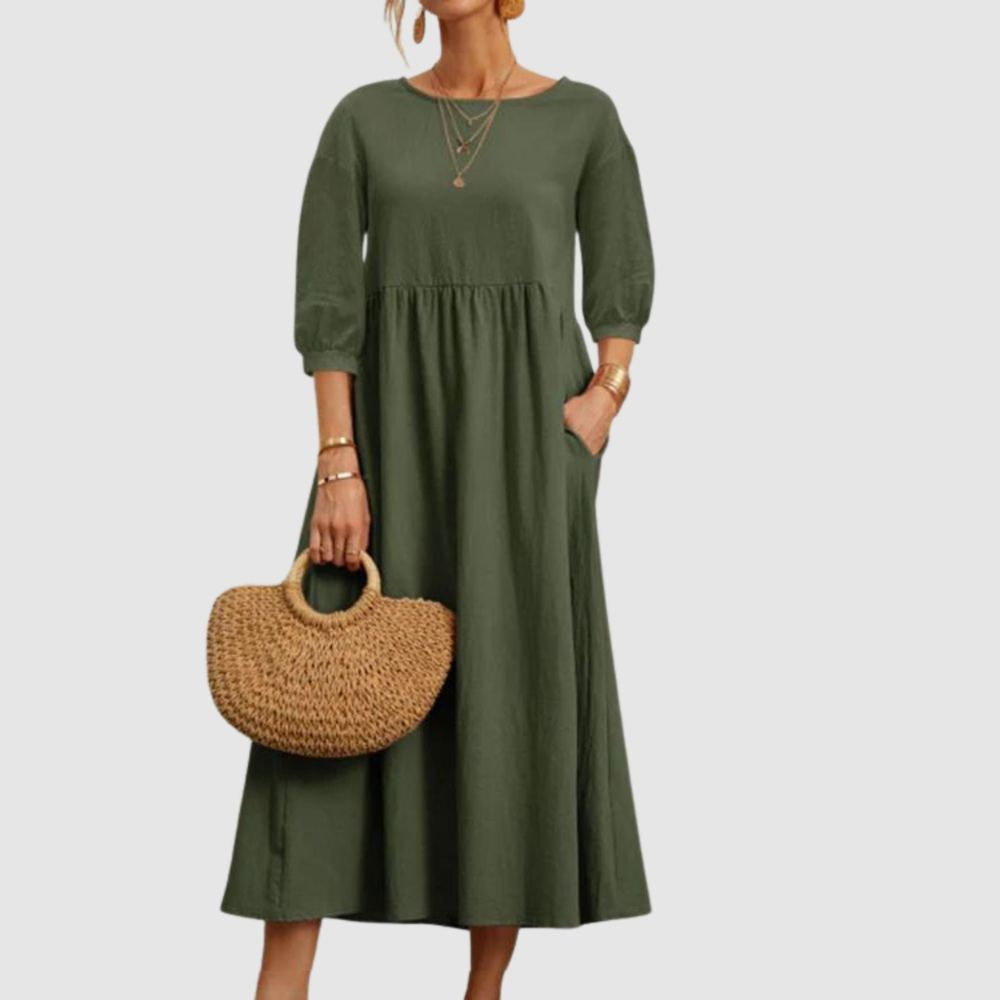 Frauen Sommerkleid von Mirela mit weiten Ärmeln