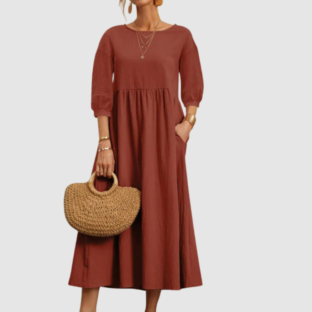 Frauen Sommerkleid von Mirela mit weiten Ärmeln