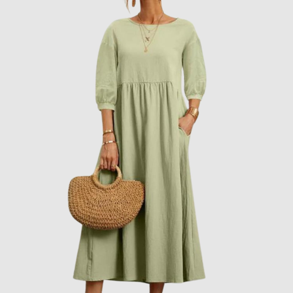 Frauen Sommerkleid von Mirela mit weiten Ärmeln