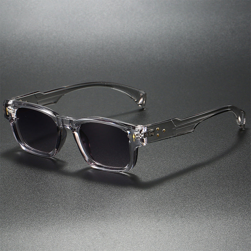 Montera Edge Lunettes De Soleil Cadre Carré Élégant Bras Épais Détails Clous Finition Matte