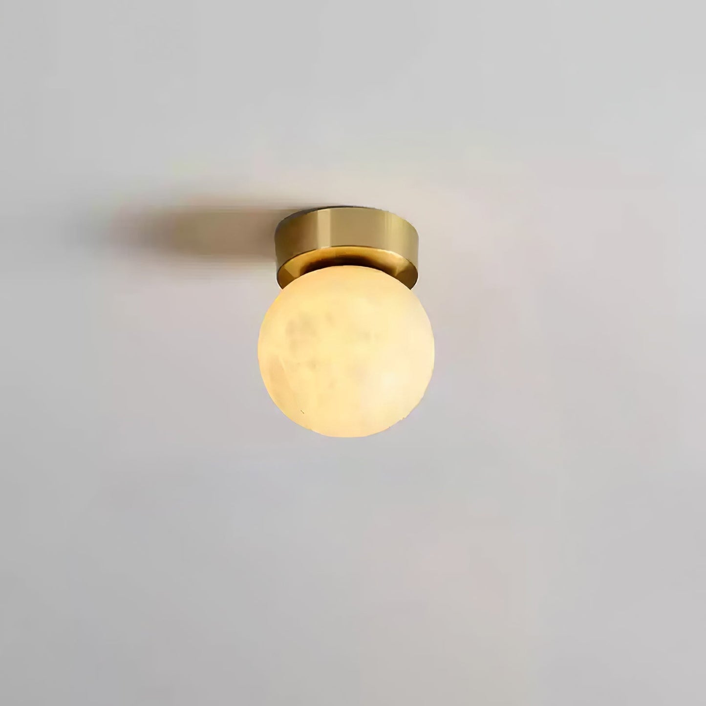 Alabaster Deckenleuchte Mond