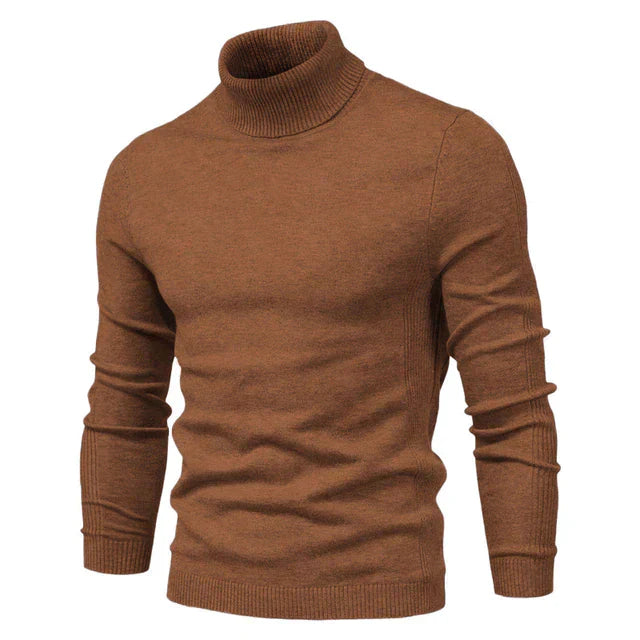 Pull Homme Col Roulé En Maille Chaud Amawinc Moderne Pour Confort Et Style Au Quotidien