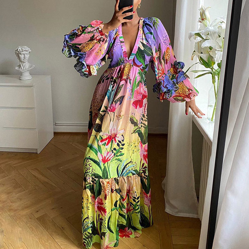 Elegantes, figurbetontes, langes Abendkleid von Fudus