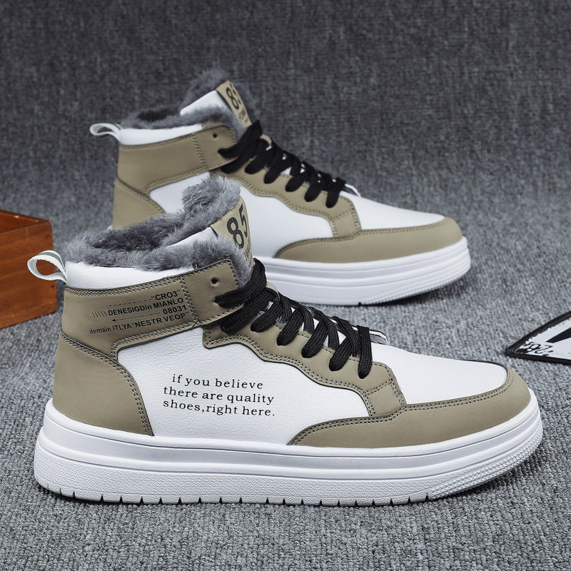 Damen High-Top Sneakers mit warmem Innenfutter und rutschfester Sohle Amawinc