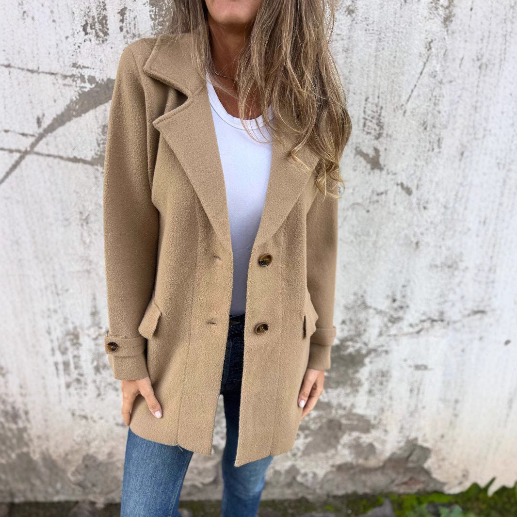 Damen modische Oversized-Manteljacke Amawinc