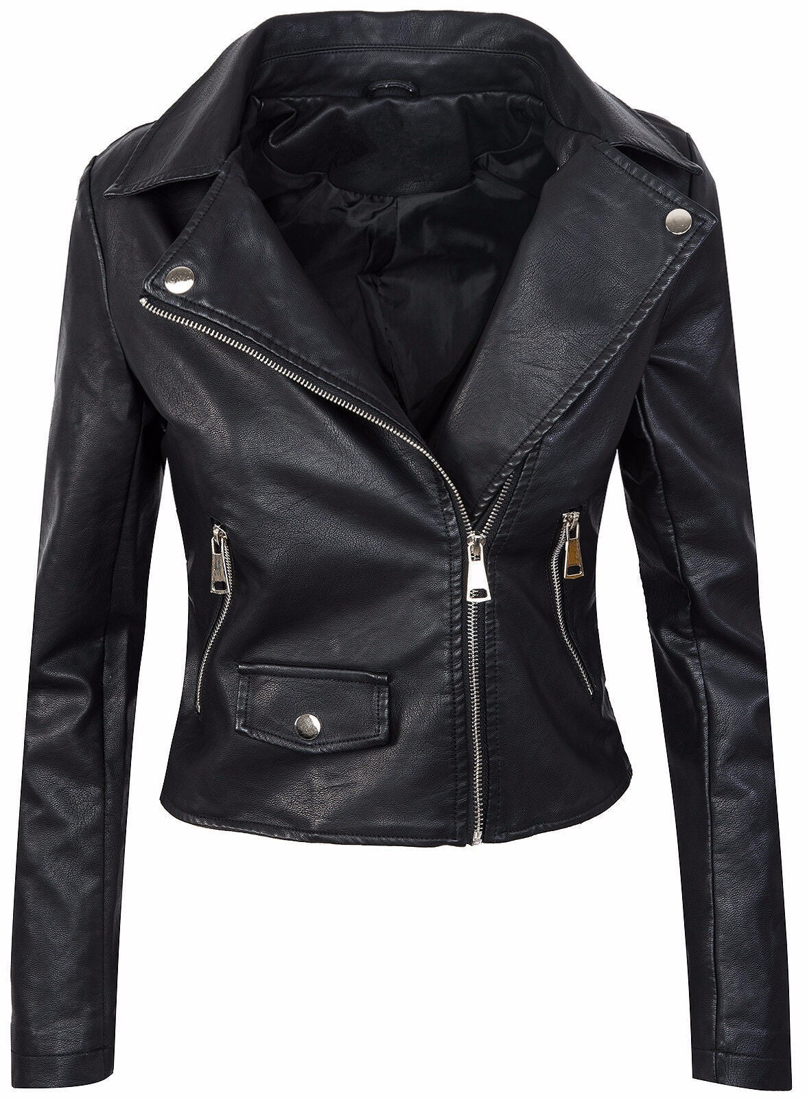 Damen stylische Bikerjacke aus hochwertigem Amawinc