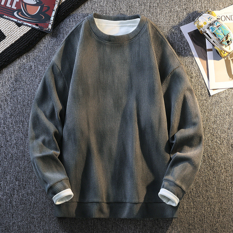 Damen Sweatshirt mit Rippstruktur und bequemen Schnitt Amawinc