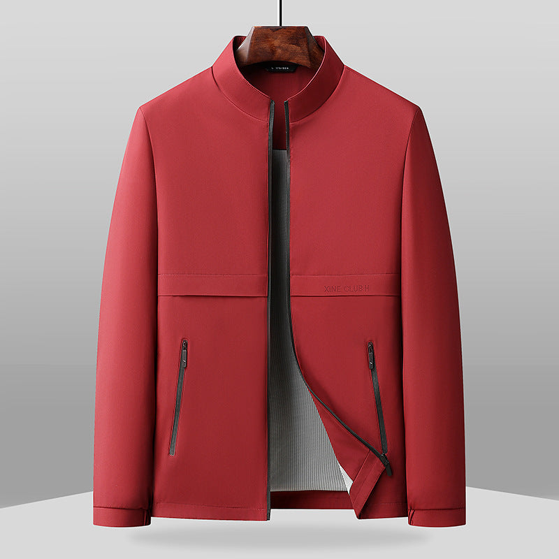 Veste Homme Nordisk Flair Regular Fit Col Band Zip Poches Latérales Longueur à la Hanche