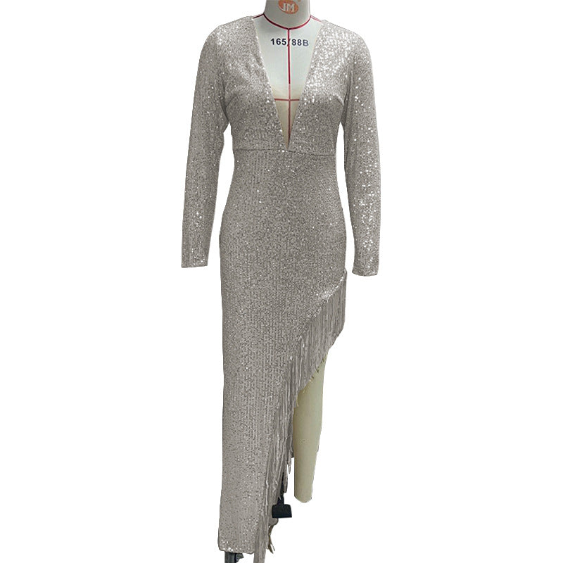 Fudus: Elegantes, sexy, asymmetrisches Kleid