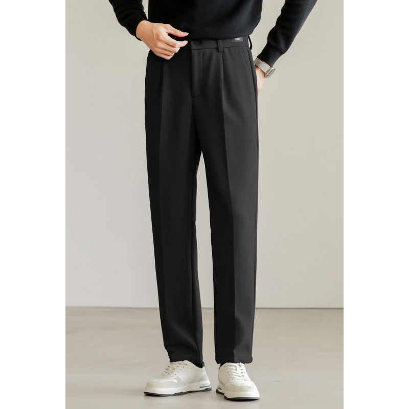 Soho Pantalon Smart Fit Confortable Coupe Droite En Coton Et Polyester Avec Ourlet Court Pour Bureau Et Quotidien