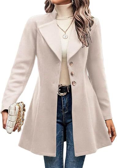 Damen klassischer Trenchcoat Amawinc