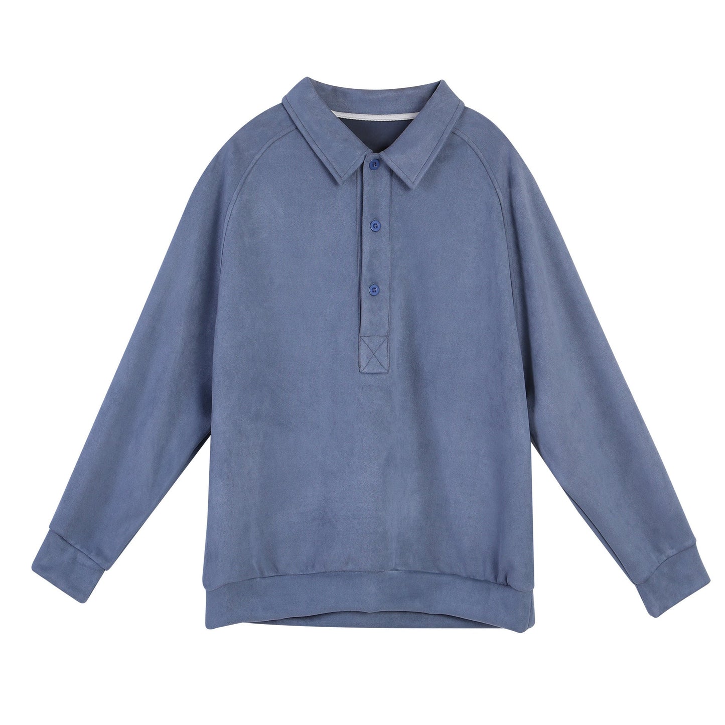 Damen Sportliches Langarm-Polooberteil mit lässigem Kragen und Knopfdetails Amawinc