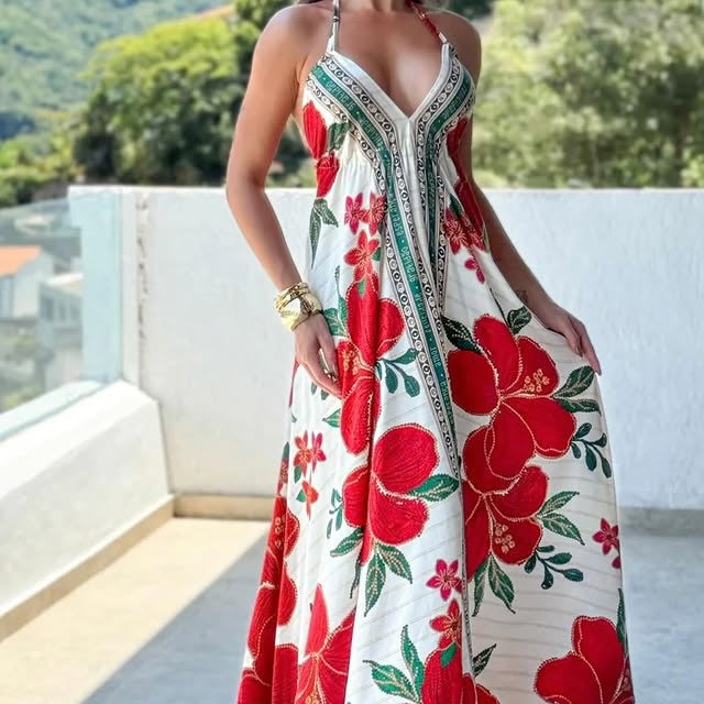 Elegantes langes Kleid von Fudus mit weitem Rock