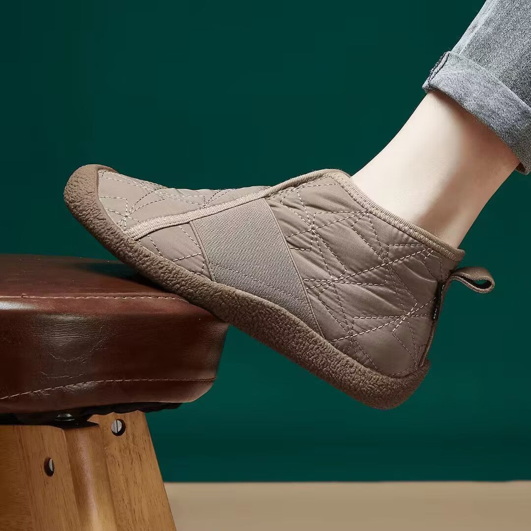 Damen Bequeme und isolierte Hausschuhe mit rutschfester Sohle Amawinc