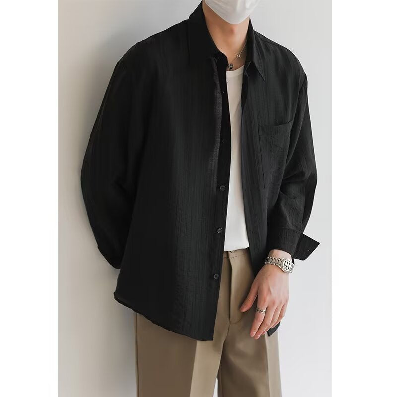 Chemise Nordisk Flair Homme Manches Longues En Coton Léger À Coupe Décontractée Avec Fermeture Par Boutons