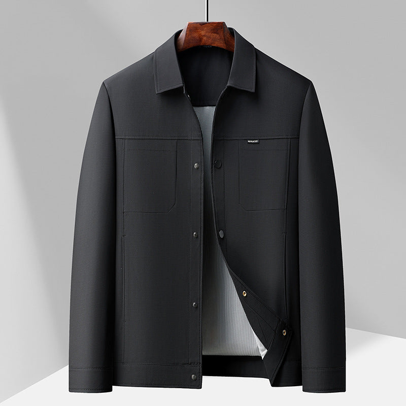 Nordisk Flair Veste Décontractée Pour Homme Coupe Regular Col Revers Boutons Pression Quatre Poches