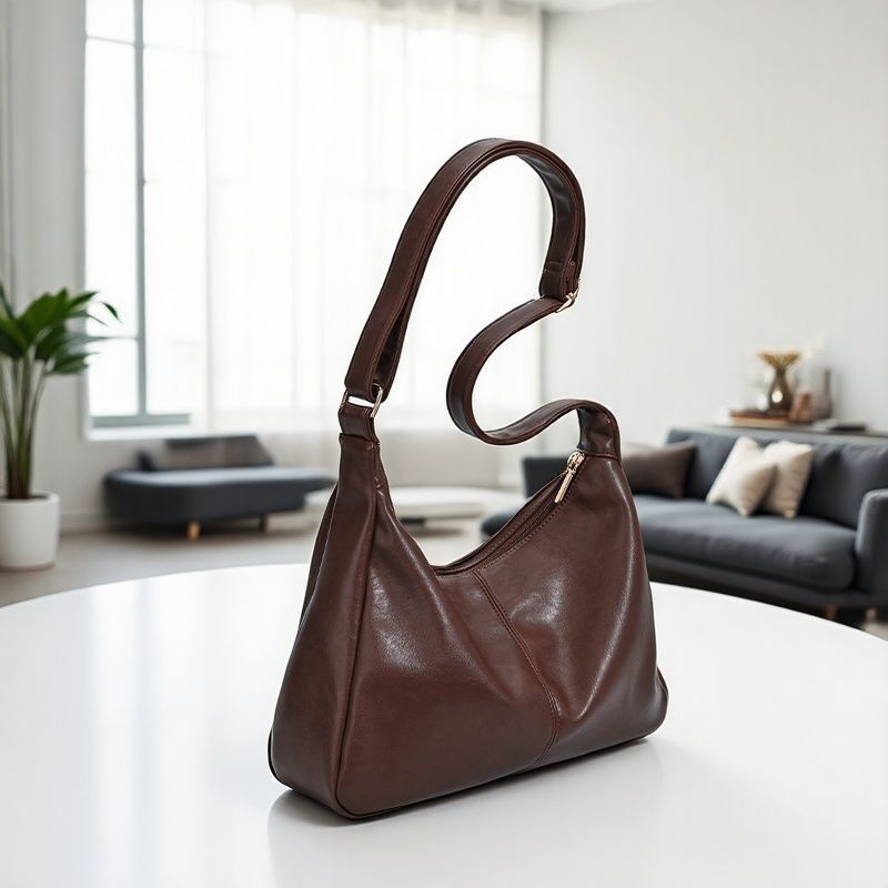 Amawinc Judith Sac Hobo À Bandoulière Cuir Végan Durable Avec Fermeture Éclair Securisée Et Bandoulière Large Pour Quotidien