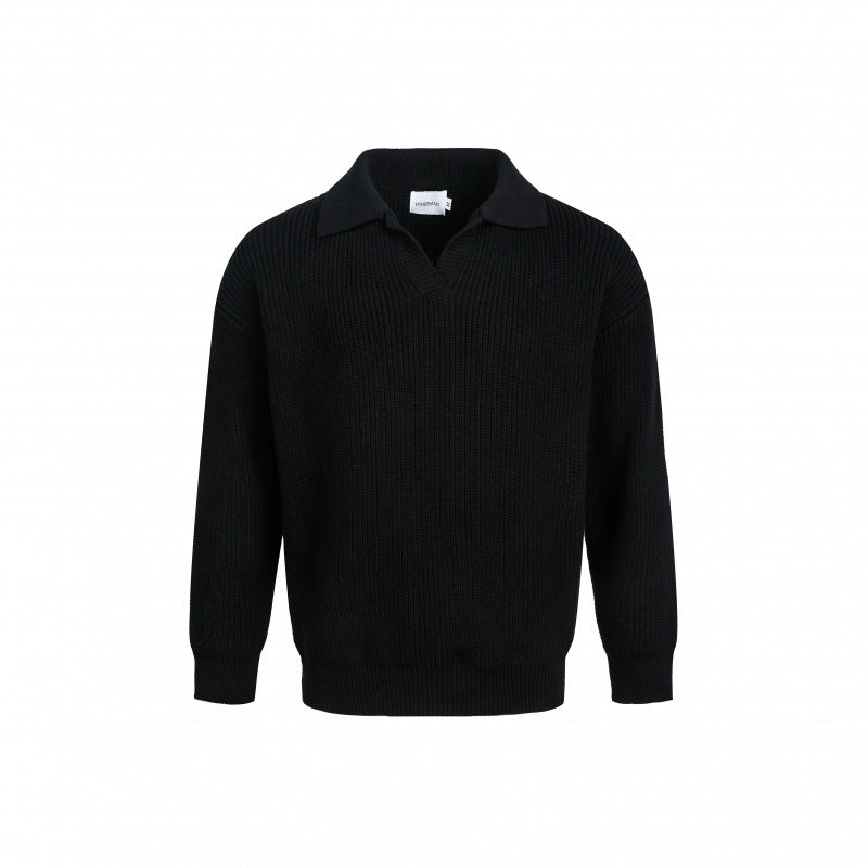 Damen Eleganter Strickpullover mit modernem Kragen und feinem Rippstrick Amawinc