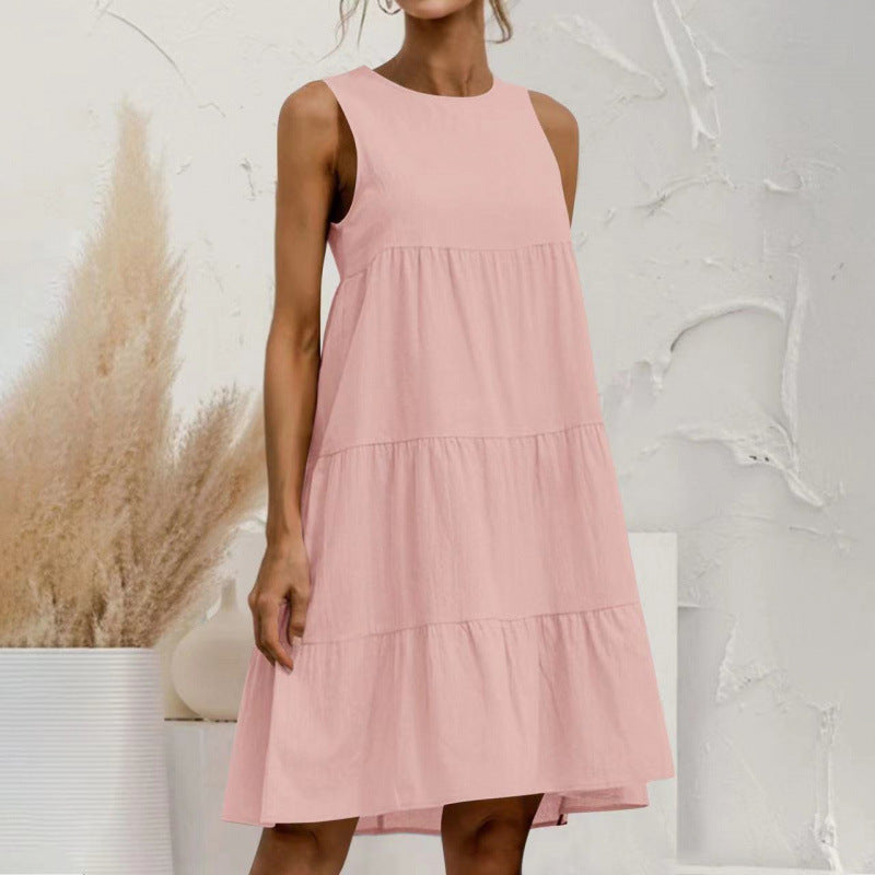 Fudus Ärmelloses Wickelkleid mit Panel-Design