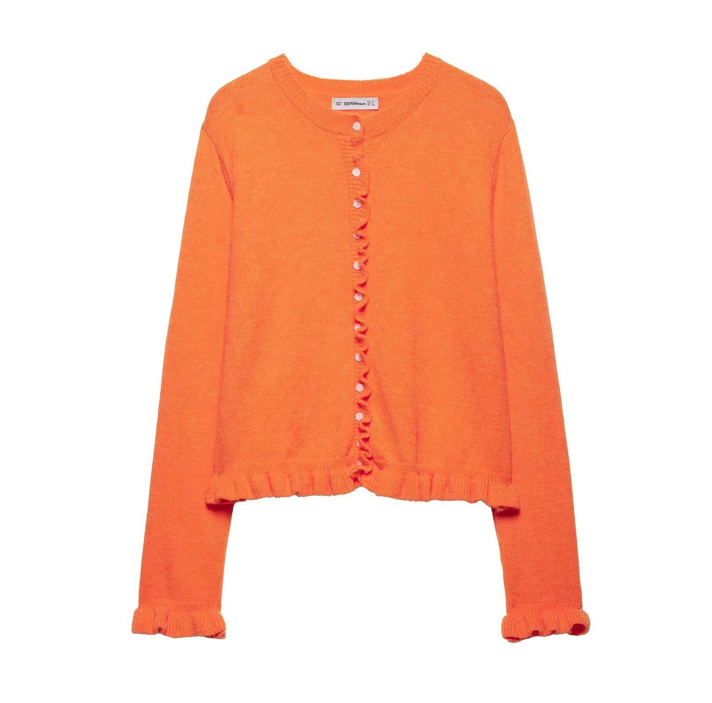 Damen elegante Strickjacke mit dekorativen Knöpfen Amawinc