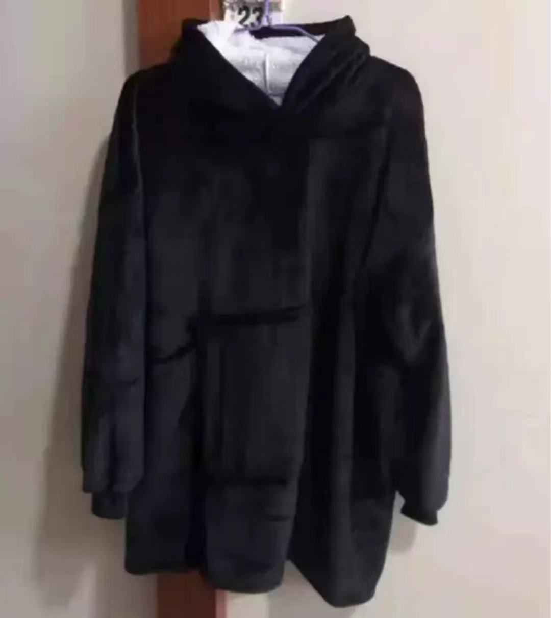 Damen Großer Kapuzenpullover mit kuscheligem Fleece und praktischen Taschen Amawinc