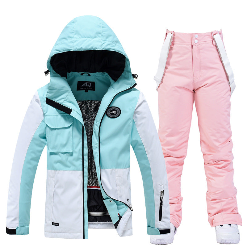 Veste Et Pantalon De Ski Pour Femme Résistants À L Eau Et Au Vent Avec Coupe Ajustée