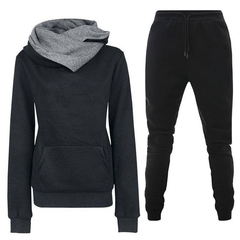 Damen Sportliches Sweater- und Jogginghose Set Amawinc