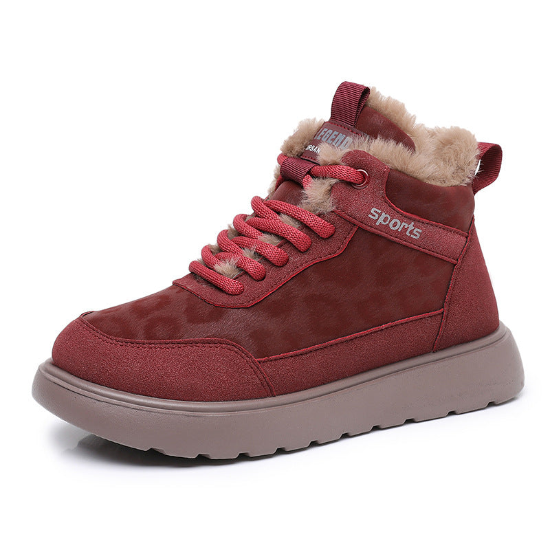 Damen Winterliche Sneakers mit isolierendem Innenfutter und rutschfester Sohle Amawinc