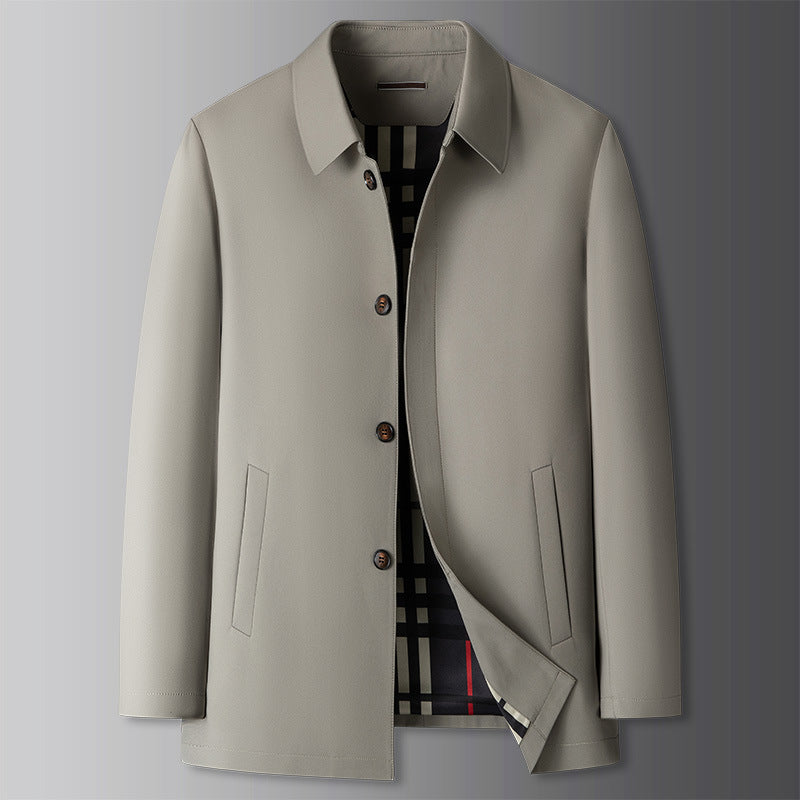 Manteau de Pluie Jacobs Classique Léger Imperméable Pour Printemps Élégant et Polyvalent en Polyester