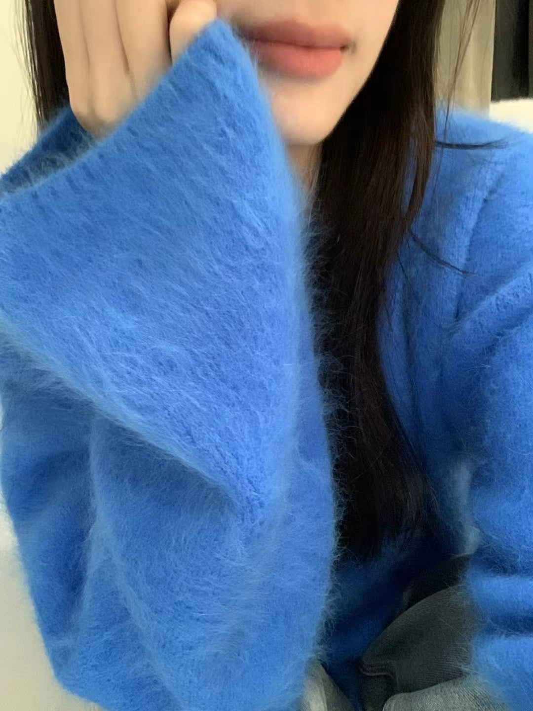 Damen kuscheliger Pullover mit Boxy-Schnitt Amawinc