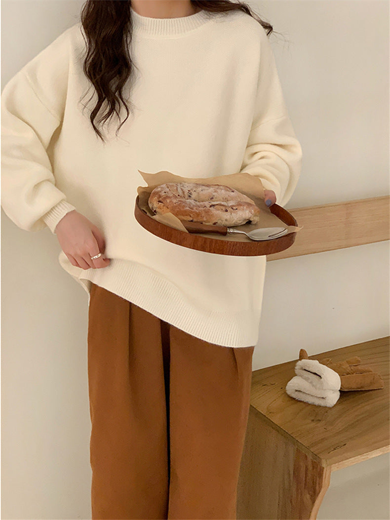 Damen Oversized Strickpullover mit weichem Material und lässigem Schnitt Amawinc
