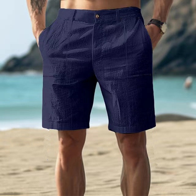 Shorts Homme Style Nordique Décontracté Respirants Genou Longueur Poches Utilitaires Amawinc