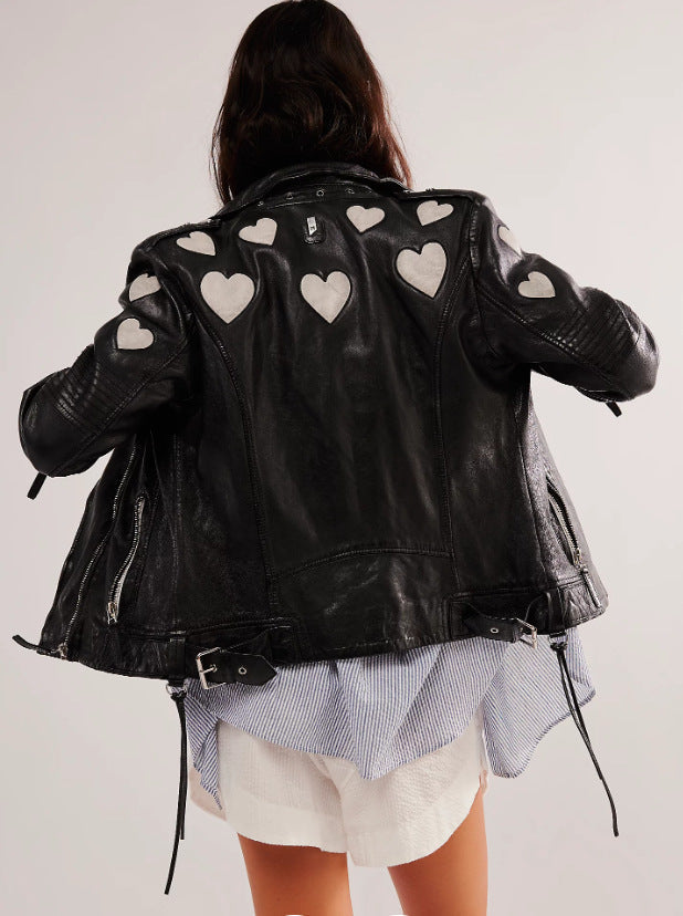 Damen jacke mit Herz-Applikationen Amawinc