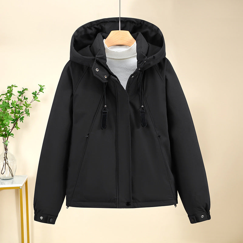 Damen Funktionale Softshelljacke mit verstellbarer Kapuze und hochwertigen Reißverschlüssen Amawinc