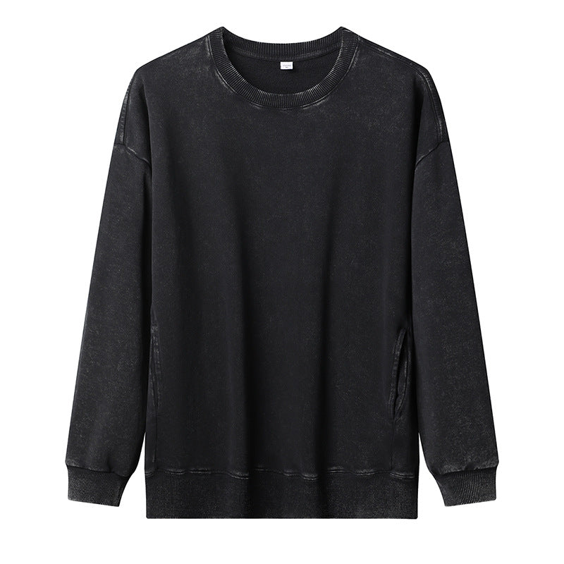 Damen lässiger Sweatshirt mit seitlichen Taschen Amawinc