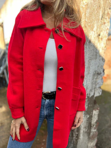 Damen Fleece Jacke mit modernem Kragen Amawinc