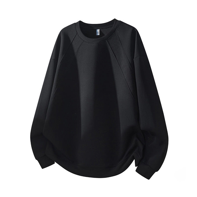 Damen Oversized Sweatshirt mit Raglanärmeln und elastischem Bund Amawinc