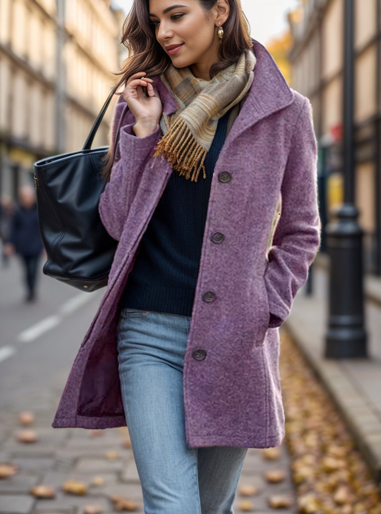 Damen trendiger Oversized-Mantel Amawinc