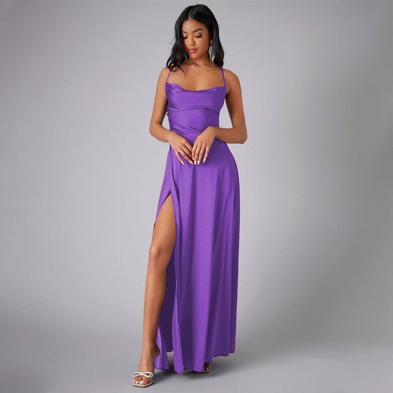 Elegantes, trägerloses, taillenkurzes Maxikleid von Fudus
