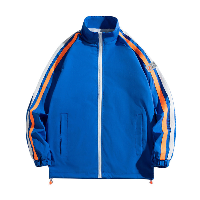 Damen Sportliche Windjacke mit stylischen Kontraststreifen Amawinc