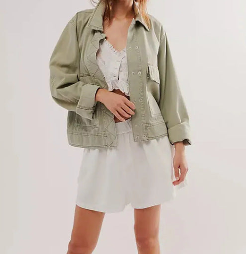 Damen lässige Oversized-Jacke Amawinc