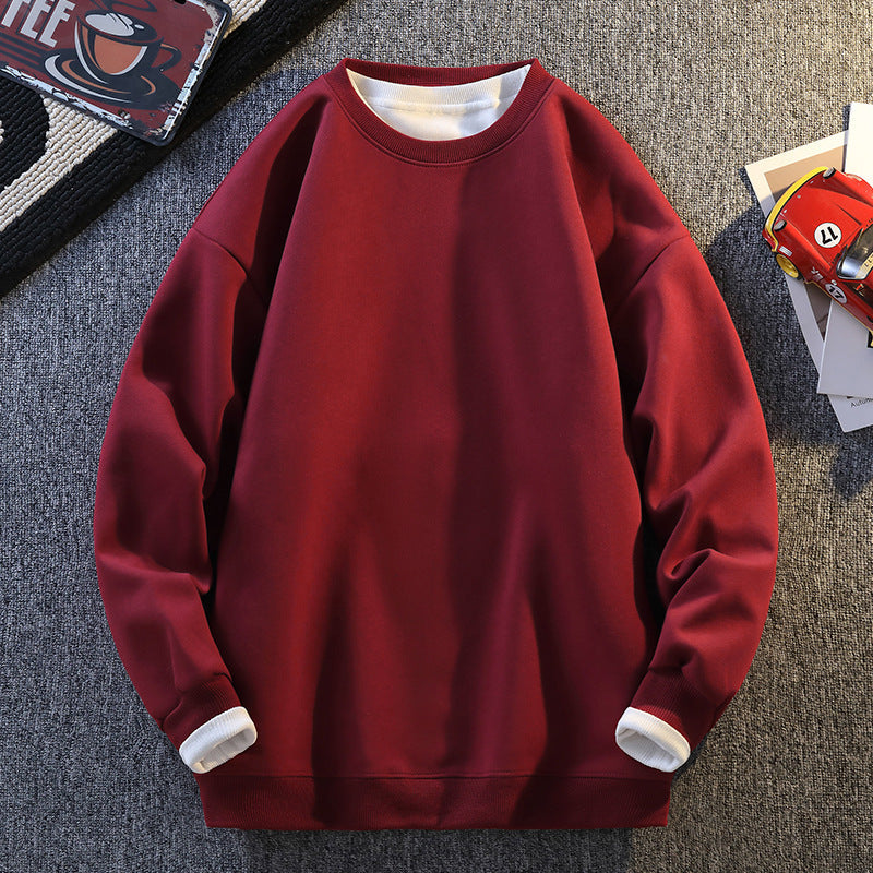 Damen Komfortabler Sweatshirt mit kontrastierenden Ärmeln Amawinc