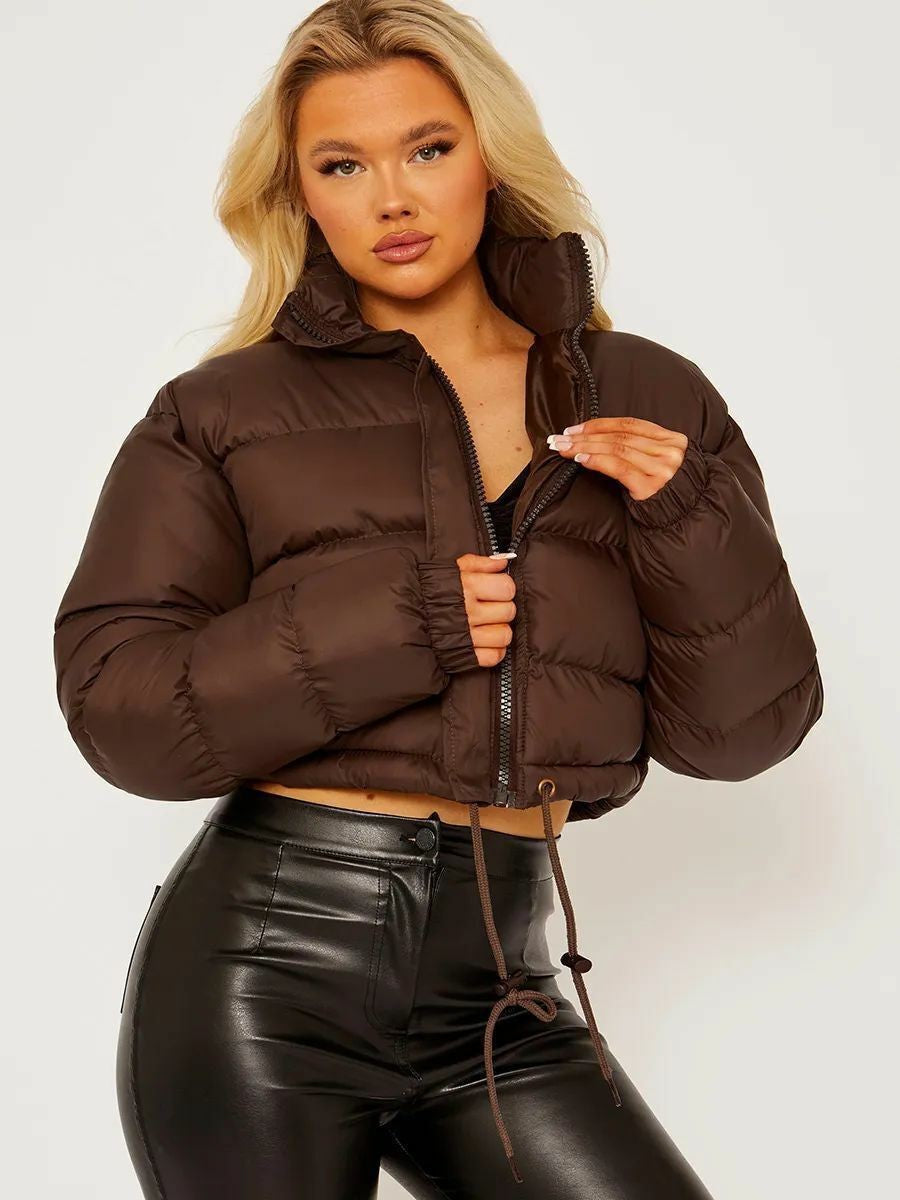 Damen trendige kurze Steppjacke Amawinc