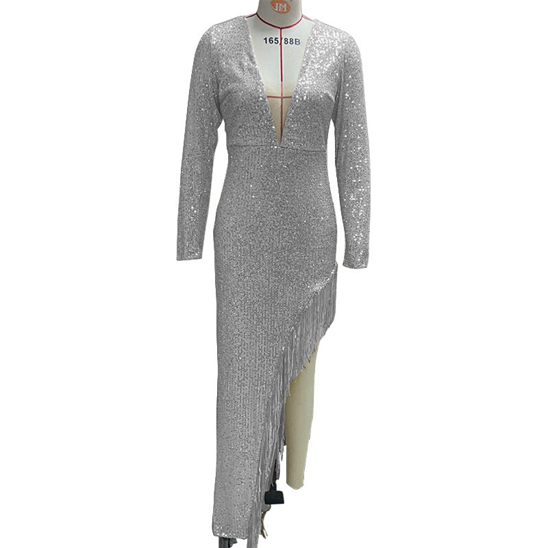 Fudus: Elegantes, sexy, asymmetrisches Kleid