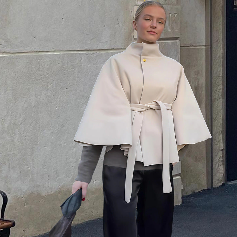 Damen elegante und vielseitige Cape-Jacke Amawinc