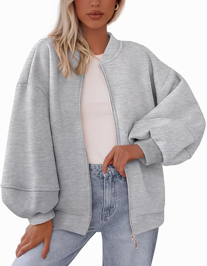 Damen Oversized Sweaterjacke Amawinc